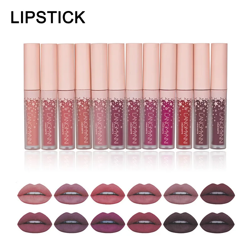 12 Pcs Matte Liquid Lipstick Waterproof Velvet Lip Tint Long Lasting Glaze TY99 |