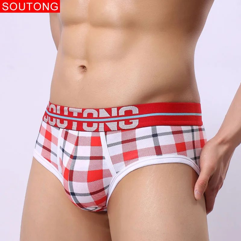 Soutong, мужское нижнее белье, боксеры, мужские трусы, шорты, хлопок, Cuecas, боксеры, сексуальное нижнее белье для мужчин, боксеры, ropa interior hombre - Цвет: Красный