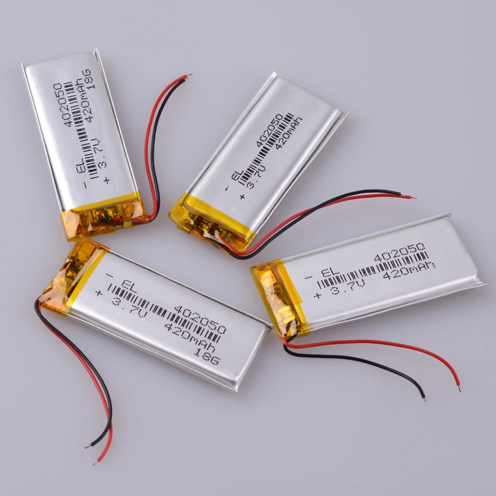 3 7 V 420mAh 402050 литий полимерный Li Po ионная аккумуляторная батарея Lipo ячейки для