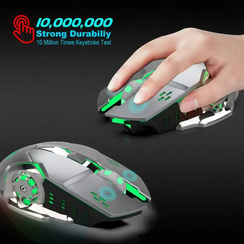 

2.4GHz wireless gaming mouse Built-in rechargeable battery 2400DPI Ergonomic Design USB Mouse 7 colors of the breathing light