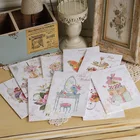Винтажные подарочные открытки с 3D цветами бумага для поздравительных открыток года на день рождения