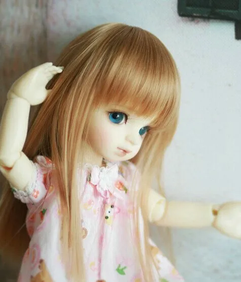Бесплатная доставка 1/6 6 7 &quotНовое поступление Bjd SD кукла парик высокая