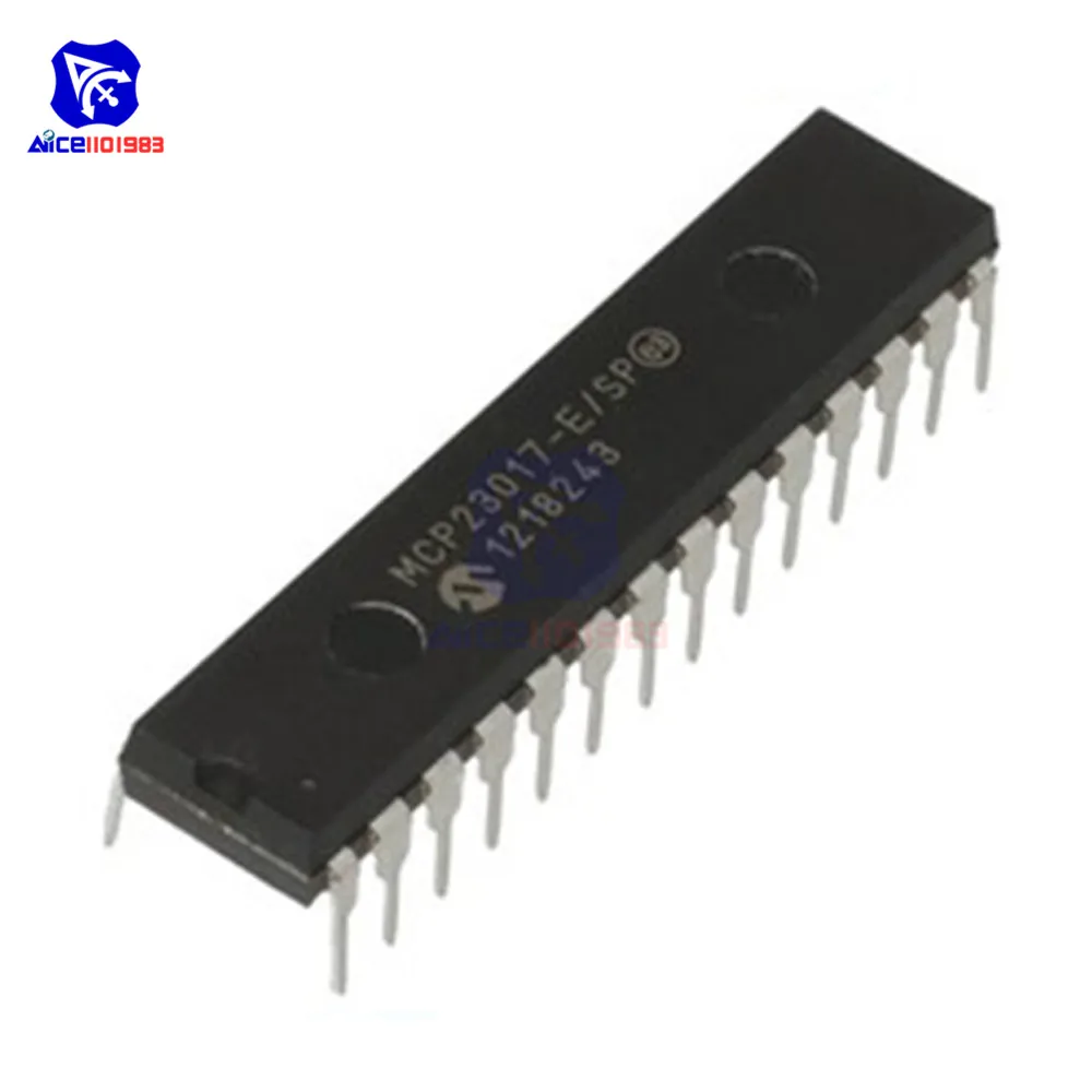 5 шт./лот IC Chips MCP23017 E/SP MCP23S17 DIP28 16 Bit I/O расширитель с интерфейсом I2C IC|Интегральные