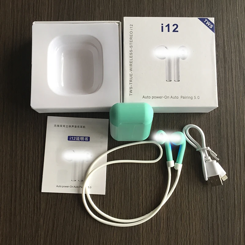 Зеленый Fu& y Bill I12 новые всплывающие беспроводные наушники для Ios Mini Bluetooth 5,0 стерео гарнитура с зарядным устройством наушники для всех смартфонов - Цвет: Зеленый