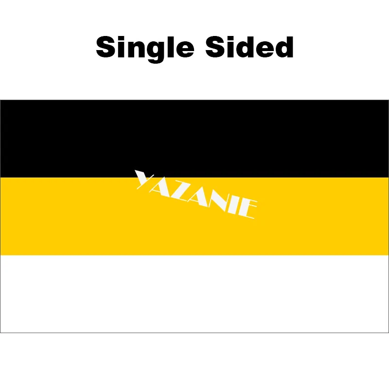 Single Sided YAZANIE, все размеры, двусторонний флаг Российской империи "Glory of Россия", имперский флаг с гербом, флаг с двумя головами орла - Цвет: Single Sided