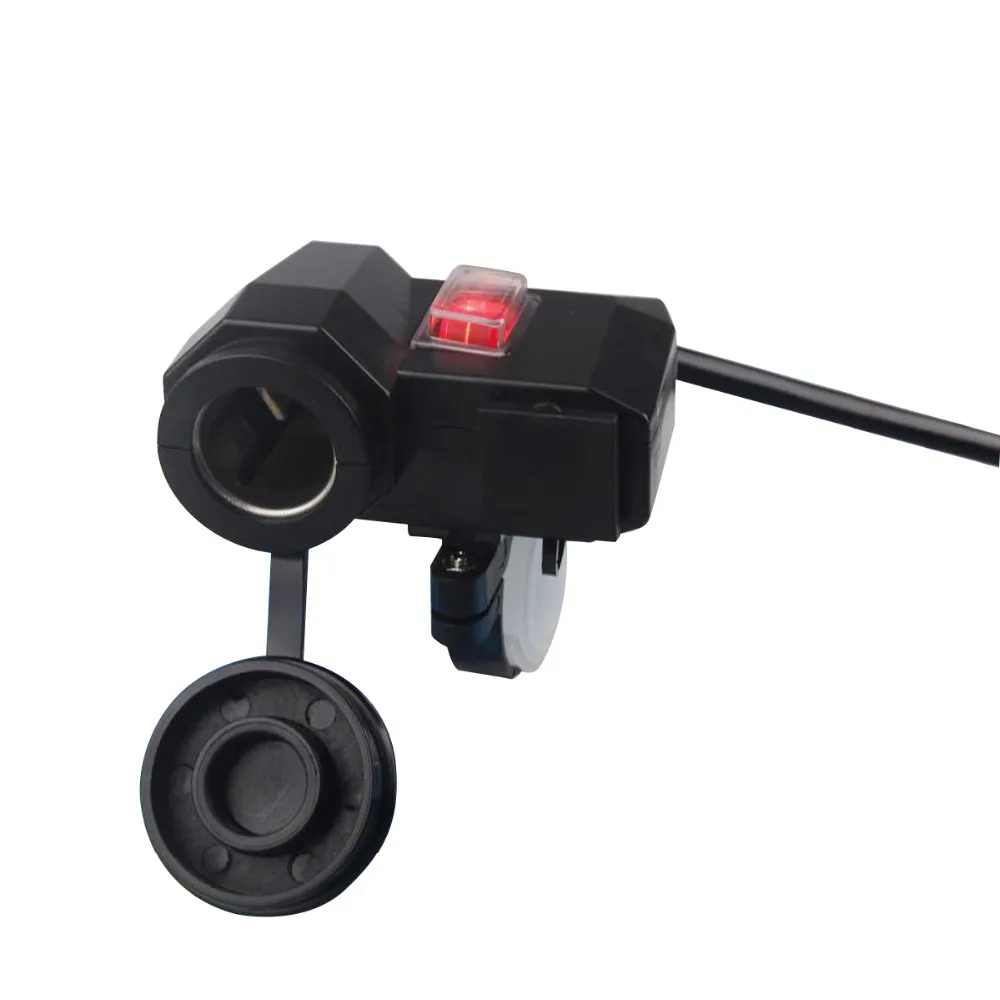 12 24 в USB зарядное устройство для мотоцикла автомобиля грузовика квадроцикла