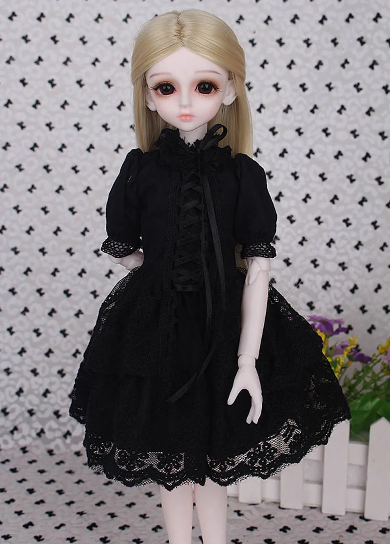1/3 1/4 1/6 BJD кукла BJD/SD модное платье одежда милое черное Кукольное для маленьких