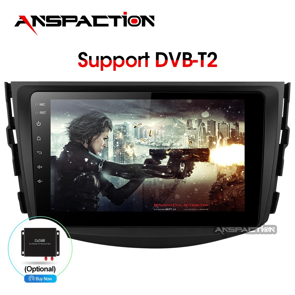 Android 8 1 Автомобильный dvd плеер для Toyota RAV4 Rav4 2007 2008 2009 2010 2011 2 din 1024*600 с gps навигацией