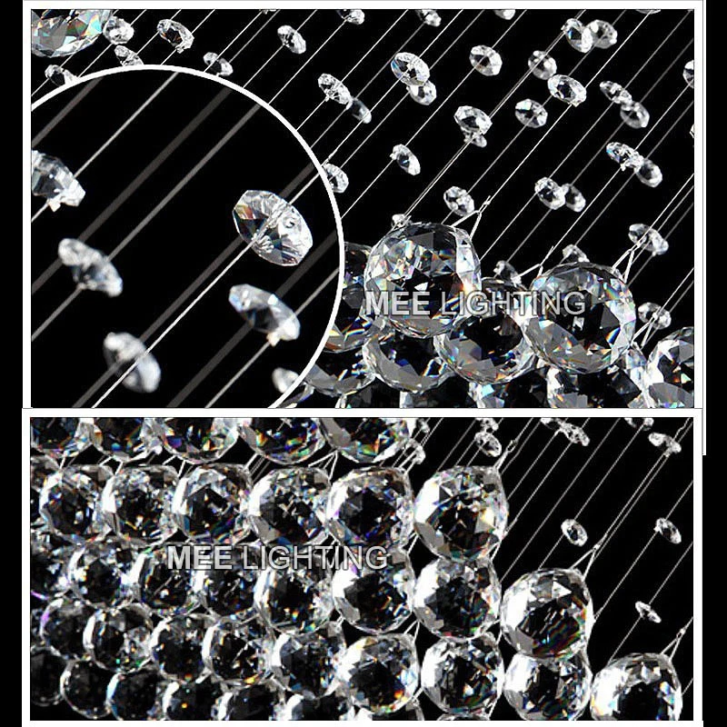 Хрустальная люстра современный светильник с прозрачным кристаллом роскошная