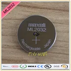 Высокое качество 2 шт.лот новые оригинальные батарейки Maxell ML2032 3 в перезаряжаемые литиевые батарейки кнопочные батарейки (ML2032)