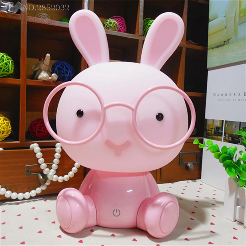 JW_Cute Baby лампа для спальни ночник с кроликом светодиодный светильник
