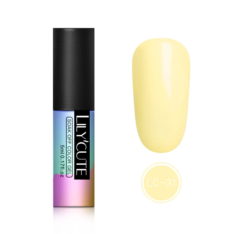 LC31 LILYCUTE Nude серия лак для ногтей 5 мл фиолетовый красный черный серый УФ-лак для ногтей клей маникюрный лак Декоративный Лак для ногтей инструмент - Цвет: LC31