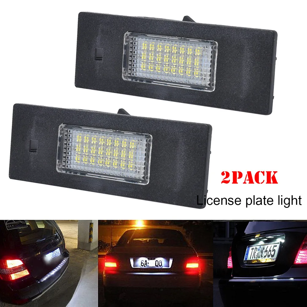 2 8 W светодиодный номерной знак светильник для BMW 1er E81 E87 F20 3er E46 6er E63 F12 F13 Z4 E89 OE: