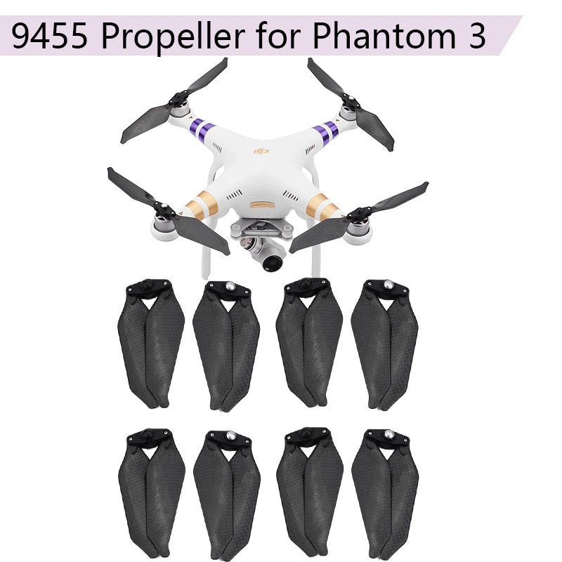 8 шт. складные винты для DJI Phantom 3 2 Drone CW CCW 9455|Пропеллеры| |