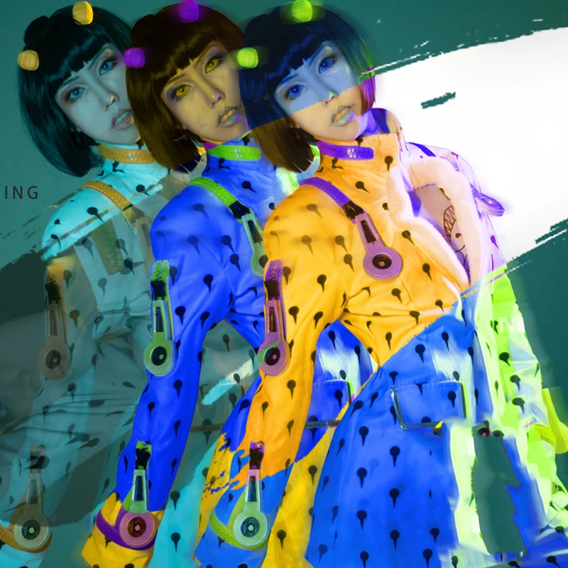 Аниме JOJO 5 приключения Джоджо Золотой ветер Bruno Bucciarati Косплэй костюм для