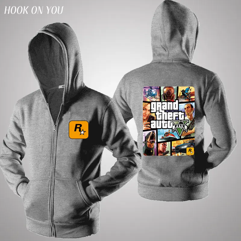 Grand Theft Auto GTA GTA5 толстовки осень весна зима пальто куртка ТВ игра одежда на