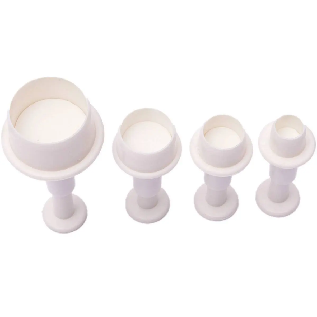 4pcs Round Circle Cake Biscuit Cookies Mold Cutter Plunger Fondant Sugar craft Icing Decorating | Дом и сад