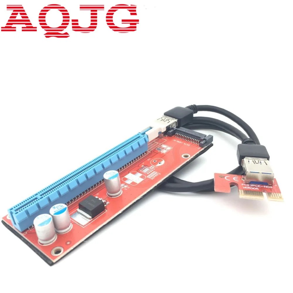 Удлинительный Кабель USB 3 0 конвертер SATA PCI Express PCI-E 1X до 16X карта расширения