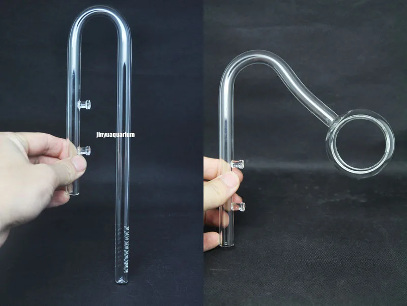 Стеклянная трубка лилии Пайп вращающаяся поверхность скиммер поток рыбы