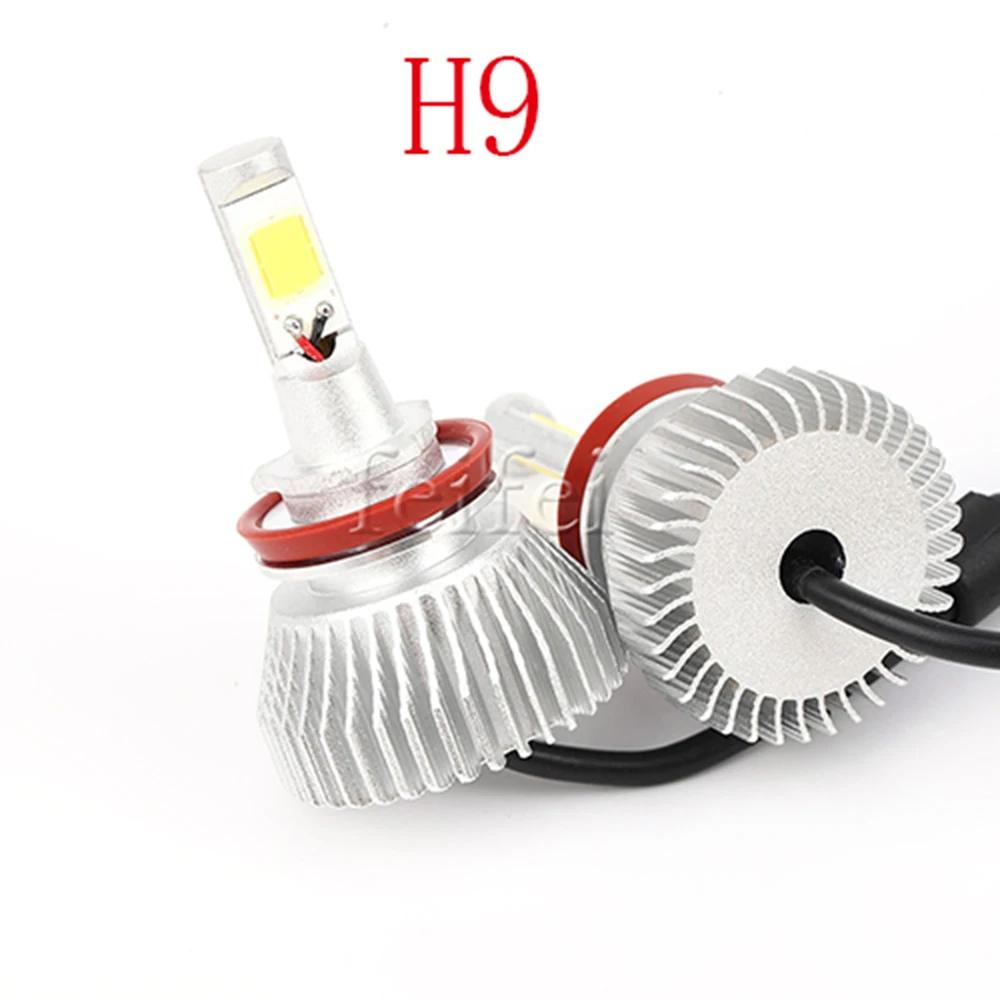 2X LED bulbs for cars 9005 9006 H8 H11 h4 H7 Led H1 Auto Headlight S1 N1 60W 8000LM 12V 6000K Lamp All In One COB Bulbs auto | Автомобили
