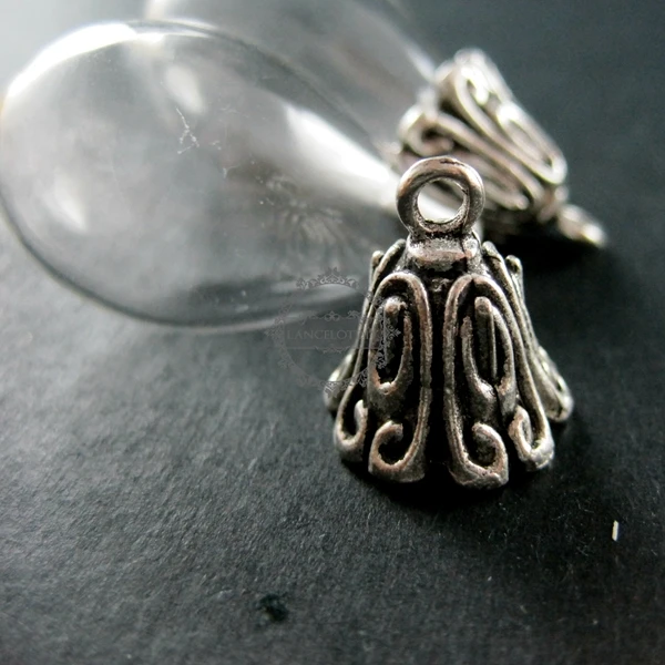 20x24 мм Винтажный стиль под старину серебро бронзовый цветок крышка залог желание