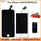 Дисплей с тачскрином в сборе для iPhone 4s, ЖК-дисплей и закаленное стекло, качество AAA + 100%, для iPhone 5, 5s, 6s, 6