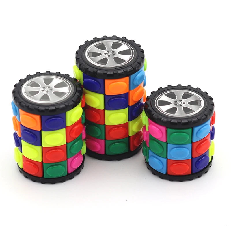 New 3D Rotate Slide Babylon Tower Stress Cube Puzzle Toy Kids Adult Color Cylinder Sliding Sensory Gift | Игрушки и хобби