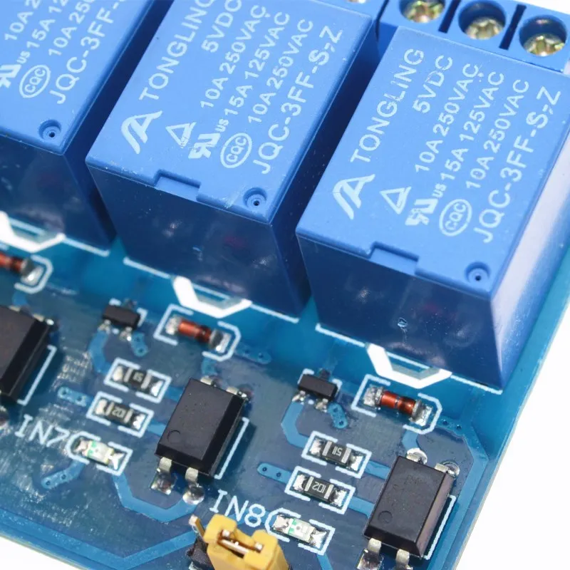 8 канальное релейное реле Φ 5V модуль для arduino контрольная панель ПЛК in stock.8 road