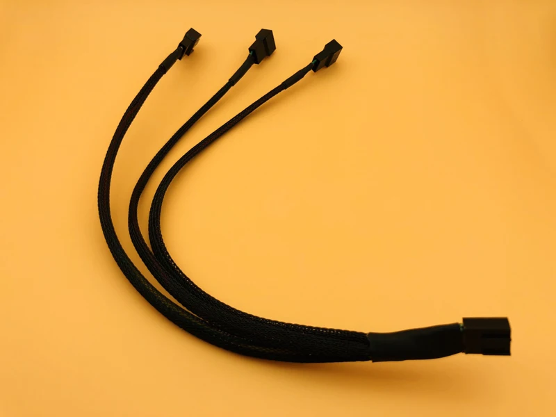 5 шт 4Pin сплиттер кабель от 1 до 3 PWM 4 P гнездо 3/4 Pin вентилятор адаптер для компьютера