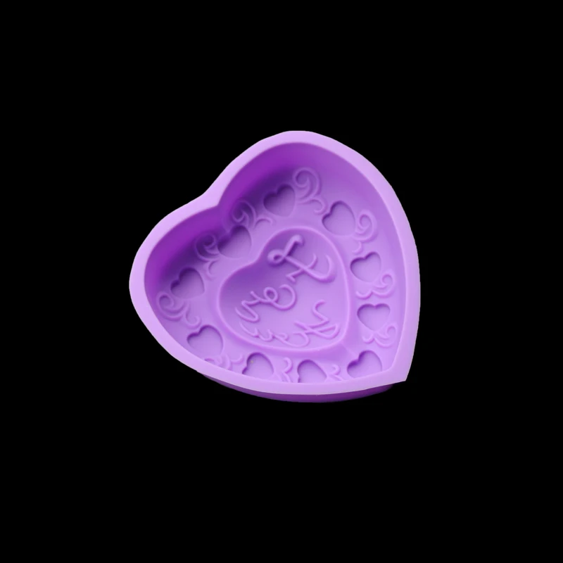 Кухонные инструменты для выпечки шоколадных тортов в форме сердца силиконовые