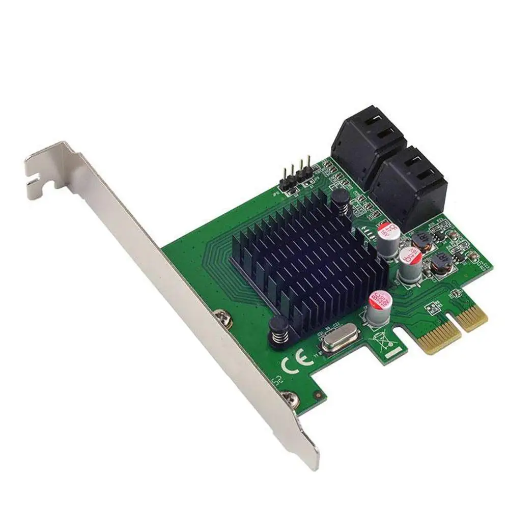 Внутренняя карта контроллера PCIe на 4 порта SATA3.0 6 ГБ 88SE9215 чипсет Marvel|Платы