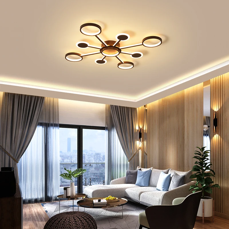 Creative living room lighting simple modern led ceiling lamp atmosphere home hall new style master bedroom | Освещение