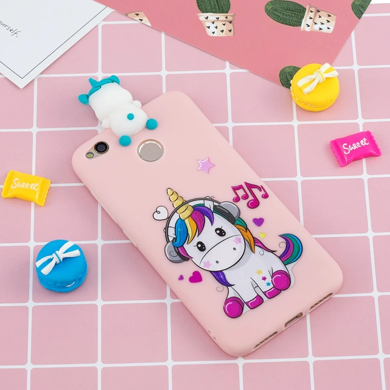 3D игрушки мультфильм чехол для Xiaomi Redmi 4X 5 0 дюймов Мягкий ТПУ Конфеты силиконовый