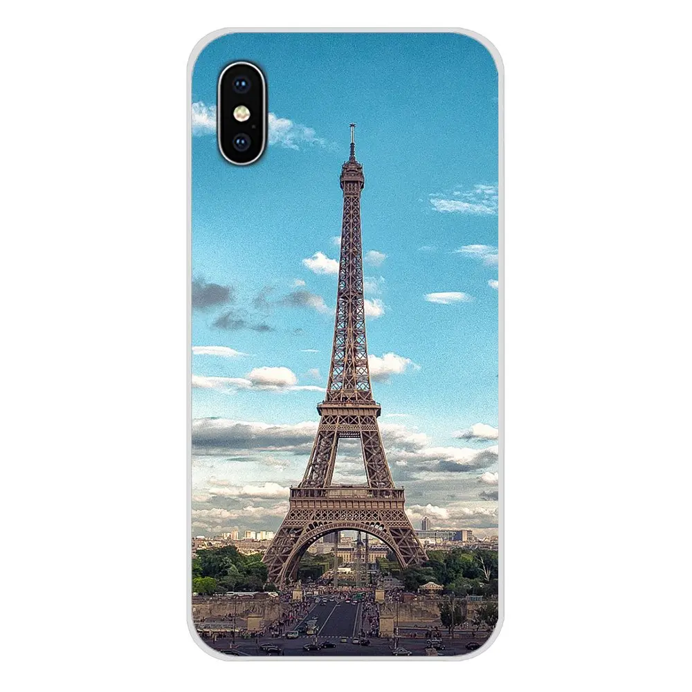 Мягкий ТПУ чехол для Xiaomi Mi4 Mi5 Mi5S Mi6 Mi A1 A2 5X 6X 8 9 Lite SE Pro Max Mix 2 3 2S Парижские пейзажи