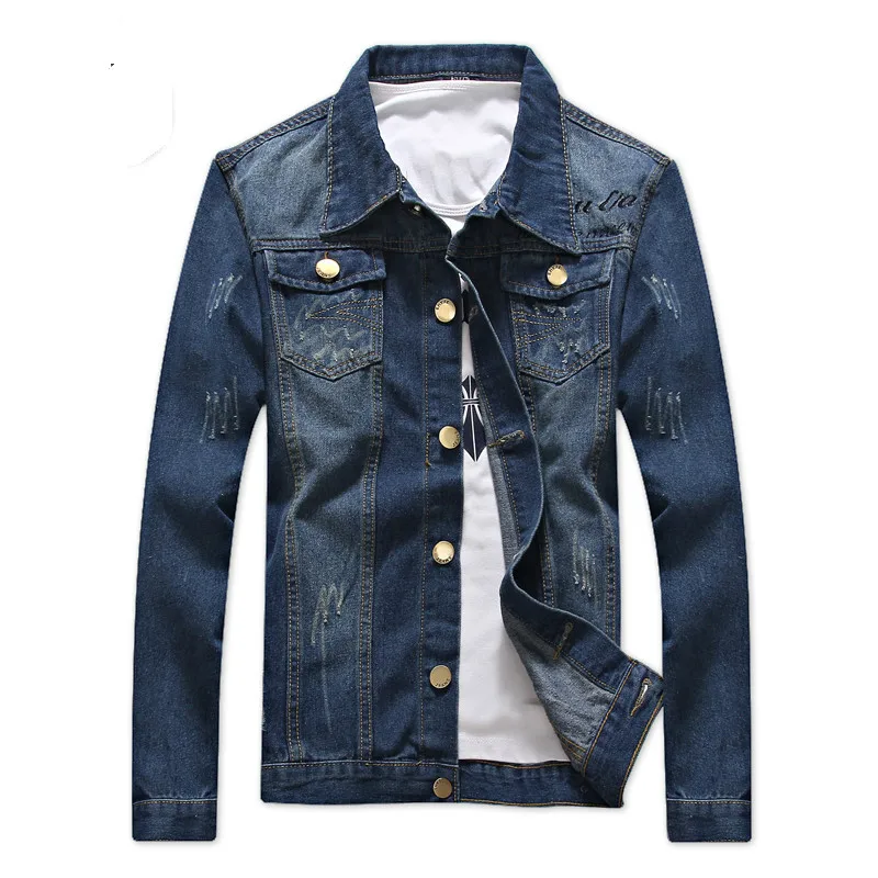 Mens Denim Jacket Hip Hop Bomber Men Solid Casual Slim Quality Coats Streetwear Cowboy Jean Chaqueta Hombre | Мужская одежда