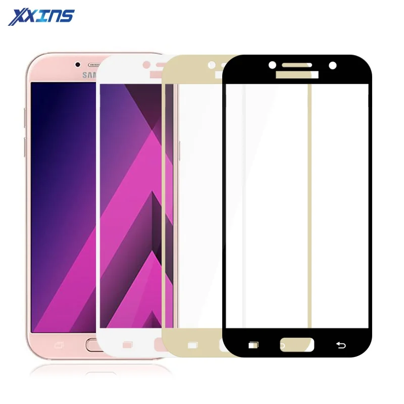 Полное покрытие из закаленного стекла для Samsung Galaxy A3 A5 A7 2017 2016 A310 A320 A510 A520 защитный