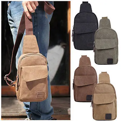 Дизайнерские мужские холщовые сумки-мессенджеры через плечо в стиле милитари