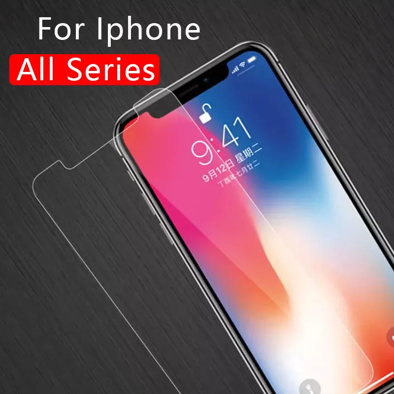 Защитный чехол закаленное стекло 9h для Iphone 6 s 5 S E Se S5 S6 7 8 Plus X Xs Max Xr 5c | Мобильные