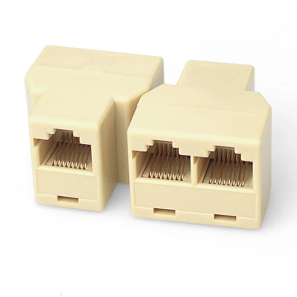 10 шт./лот ПК RJ45 разветвитель разъема CAT5 сплиттер адаптер CAT 5 6 LAN Ethernet сетевой с