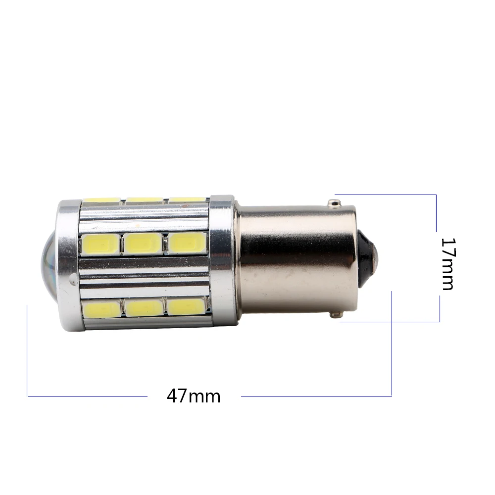 2 шт. 12 В 5730 21 SMD светодиодные лампы объектив 1156 BA15S 1157 BAY15D 420LM поворота тормозной