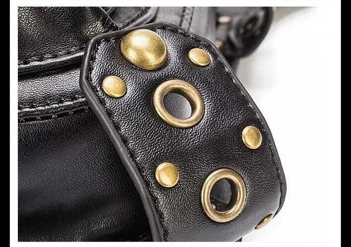 Carteras mujer женская сумка двигатель Ноги Сумка-кобура бедра кобура защищенный кошелек Через Плечо Рюкзак PU кожаный мужской сумка в стиле панк
