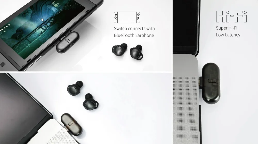 Беспроводной Bluetooth приемник для наушников Nintendo Switch Type C|Запасные части| |