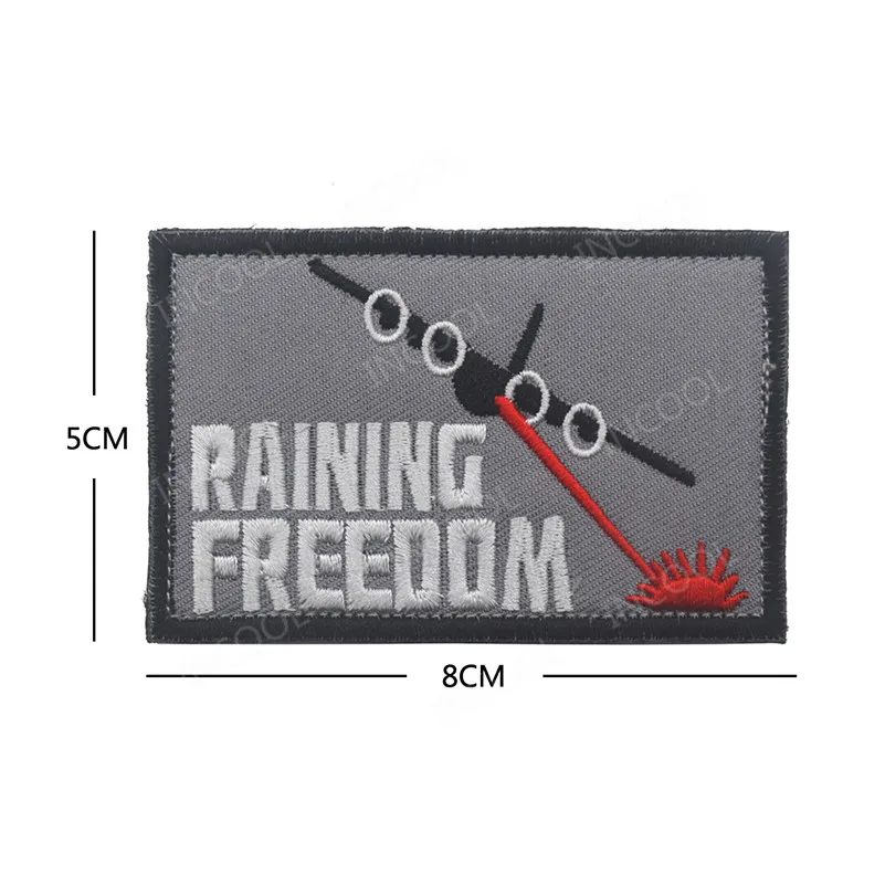 Raining Freedom вышивка нашивка армии США Военные патчи тактическая аппликация эмблем