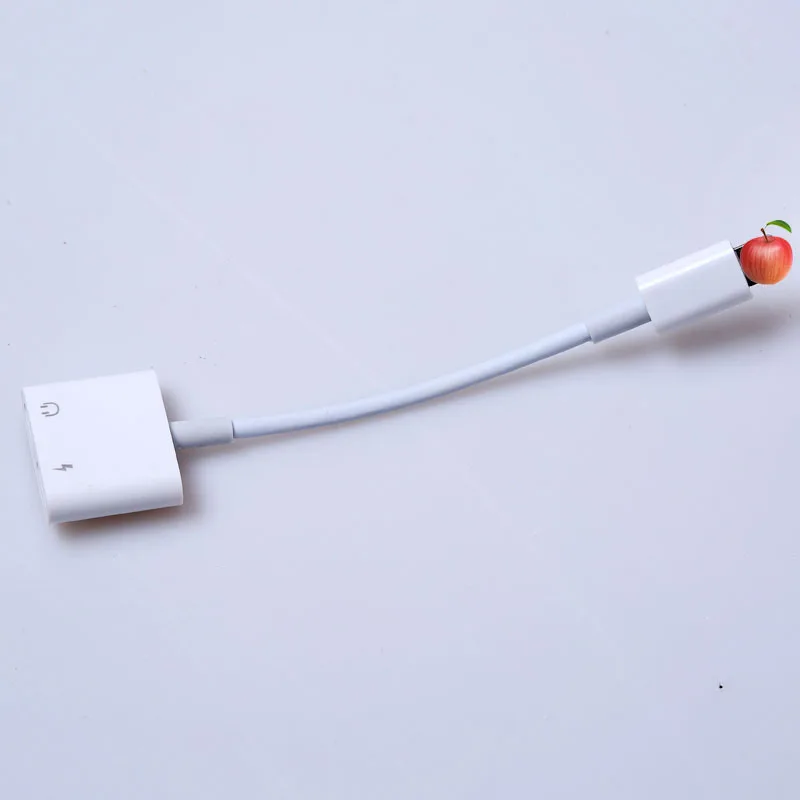Адаптер для наушников Eighfitech 2 в 1 iPhone 8 7 7Plus X Аудио конвертер Lightning Call зарядка песня