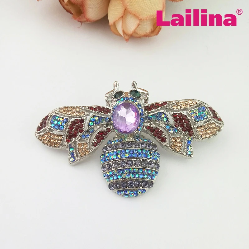 Винтажная индивидуализированная брошь в виде страмбля пчелы золотого цвета