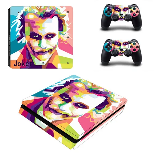 3409 PS4 тонкая кожа Стикеры для sony Игровые приставки 4 консоль и контроллеры и наклейка PS4 тонкий Стикеры винил-"Джокер", "Бэтмен" - Цвет: 3409