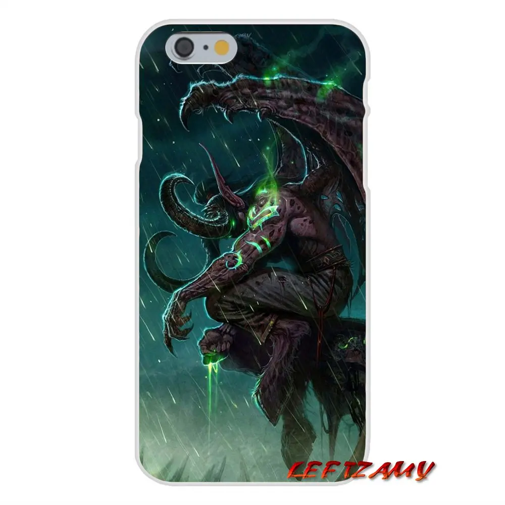 Чехол для мобильного телефона iPhone X XR XS MAX 4 4S 5 5S 5C SE 6 6S 7 8 Plus ipod touch WOW World of Warcraft Illidan