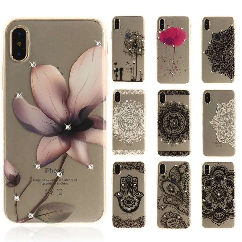 Блестящий Прозрачный чехол из мягкого ТПУ IMD подходит для ZTE Blade V7 V 7 Smart cartoon back cover