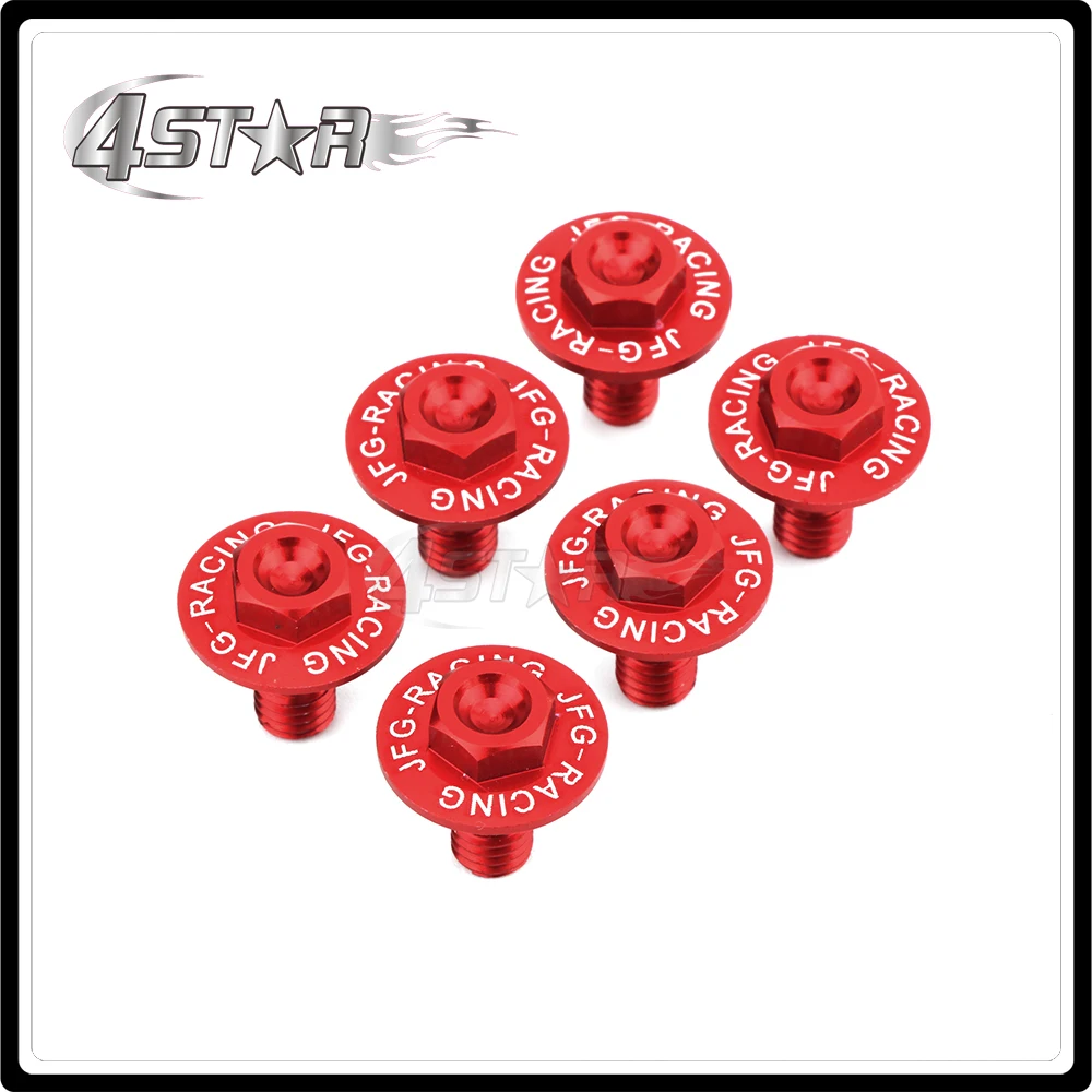 Motorbike CNC 6 PCS Mud Guards Mudguard Set Damping Fork Guard Bolt For HONDA CR85R CRF150R CRM250AR CRF250L CRF250M XR250 XR400 |