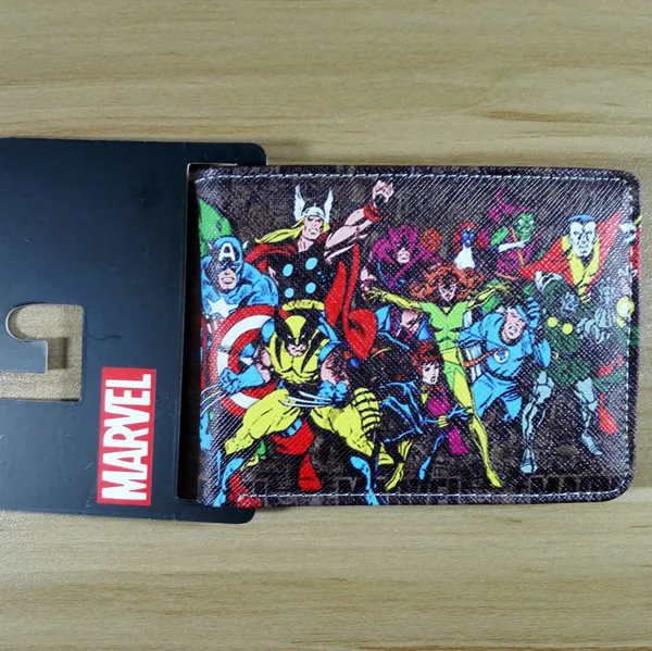 Кошелек Marvel Comics герои Тора Халка Дэдпул вещь Волк и фотографии Collection короткое